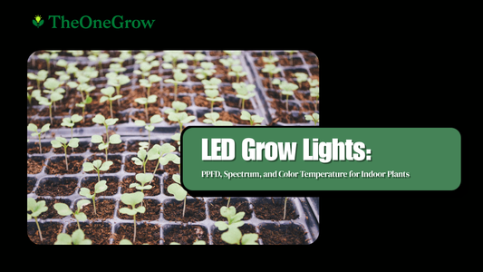 LED Grow Lights: PPFD, Spectrum, and Color Temperature for Indoor Plants