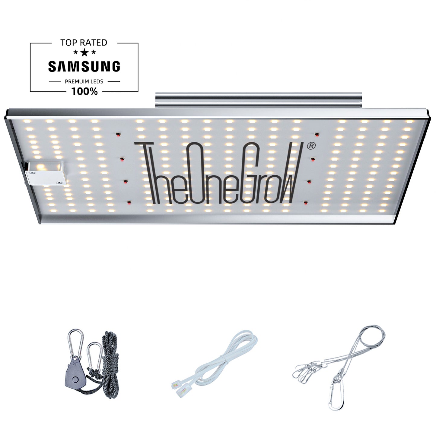 TheOneGrow MA1200 LED Grow Light – 120W Full Spectrum with 660nm Red & Samsung 281B LEDs, Dimmable, Optimal for 2x2 3x3 Tent