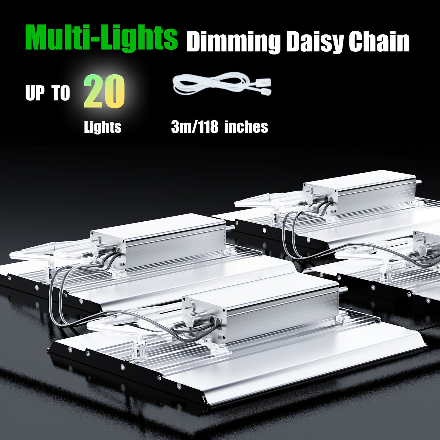 TheOneGrow MA2000 LED Grow Light – Full Spectrum with 660nm Red, Dimmable, Optimal for 3x3,2x4 Tent