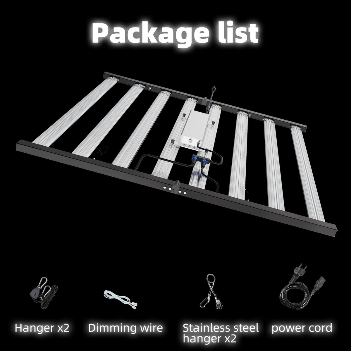 led grow light, 800W, theonegrow, packing list