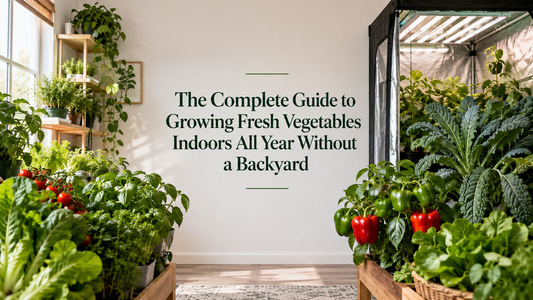 The Complete Guide to Growing Fresh Vegetables Indoors All Year Without a Backyard