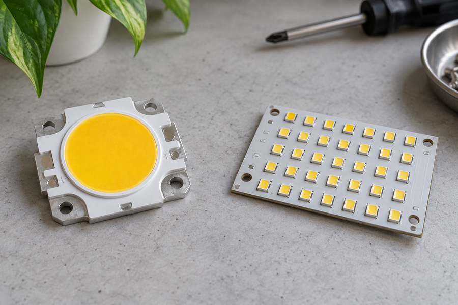 Generic COB module and distributed LED board