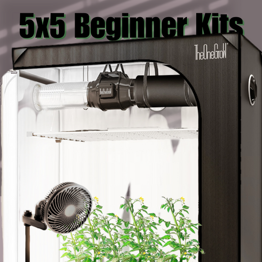[For Beginner] 5x5 Starter Kit - Complete Ventilation Set with Clip Fan & Lighting