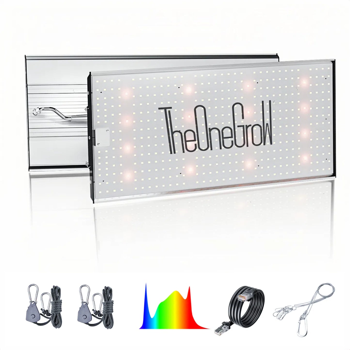 TheOneGrow MA2000 LED Grow Light – Full Spectrum with 660nm Red & Samsung 281B LEDs, Dimmable, Optimal for 3x3，2x4 Tent