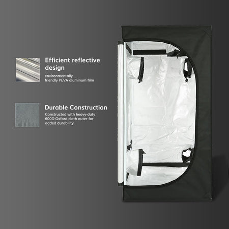 grow tent size for 3 plants 3x3 Grow Tent 36"x36"x70" Reflective 600D Mylar with Observation Window |theonegrow – TheOneGrow