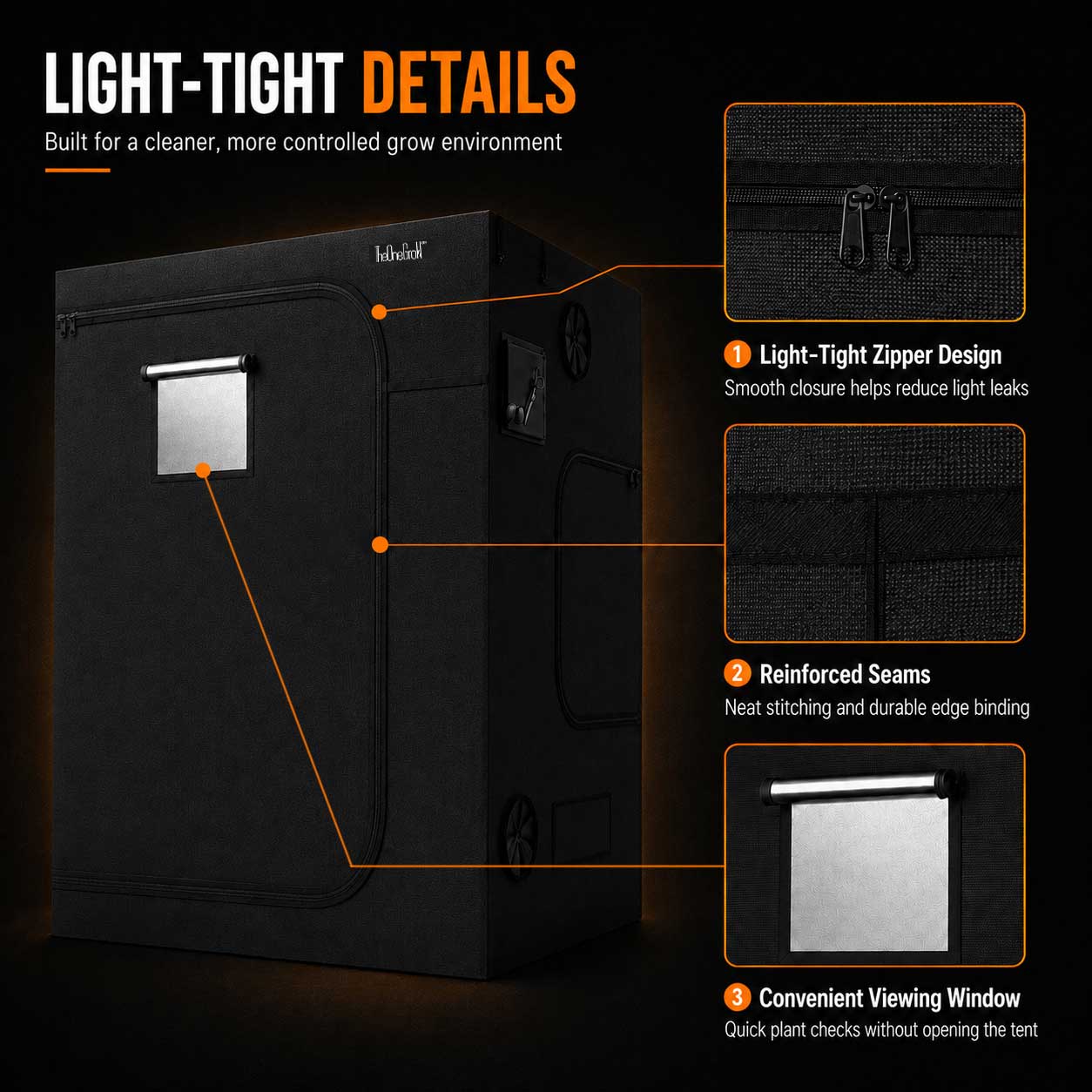 5x5 Grow Tent Kit with Ventilation System