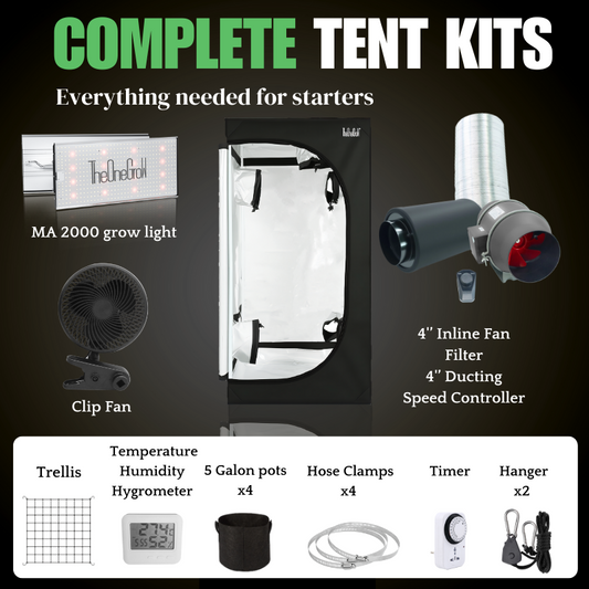 [For Beginner] 3x3 Starter Kit – Complete Ventilation Set with Clip Fan & Lighting