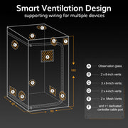 3x3 Complete Grow Tent Kit with MA200 LED Grow Light
