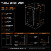 5x5 Grow Tent Kit with Ventilation System