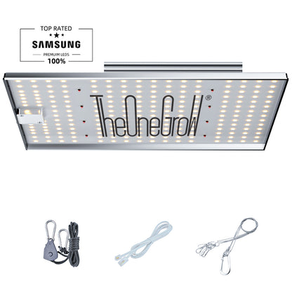 TheOneGrow MA1200 LED Grow Light – 120W Full Spectrum with 660nm Red & Samsung 281B LEDs, Dimmable, Optimal for 2x2 3x3 Tent