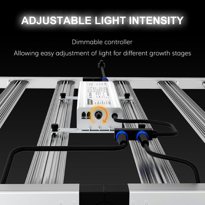 TheOneGrow OC 800 Foldable Full Spectrum LED Grow Light for 4x4 & 5x5 Tent, High PPFD 2.9μmol/J, 6030 Aluminum Panel for Indoor Plants – Professional & Home Growers