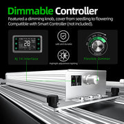 led grow light, 800W, theonegrow, dimming knob, dimmable.